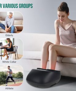 Snailax Foot Massager with Heat,Kneading,Compression,Vibration, Shiatsu Feet Massager Machine for Plantar Fasciitis,Neuropathy Pain, Foot Warmer,Gifts for Women,Men,Size 12 Foot Massager SL-527 28 81wxzWS0K9L