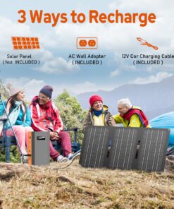 ZeroKor Portable Power Bank with AC Outlet, 65W/110V Portable Laptop Charger Battery Bank, 24000mAh/88.8Wh External Battery Pack,Backup Power Source for Outdoor Tent Camping RV Home Office Emergency Orange Grey 36 81wyGuY3OQL