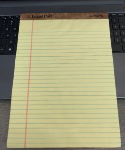 TOPS 8.5 x 11 Legal Pads, 12 Pack, The Legal Pad Brand, Wide Ruled, Yellow Paper, 50 Sheets Per Writing Pad, Made in the USA (7532) 28 81x0euQt4iL