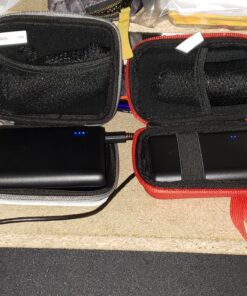 Hermitshell Hard EVA Travel Silver Case Fits Anker PowerCore 13000 Portable Charger - Compact 13000mAh 2-Port Ultra Portable Phone Charger Power Bank 20 81x1kFEFVtL