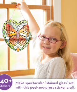 Melissa & Doug Stained Glass Made Easy Activity Kit: Butterfly - 140+ Stickers - Kids Sticker Stained Glass Craft Kit; Sun Catchers For Kids Ages 5+ 20 81x1mMPvhtL