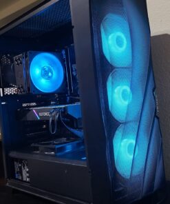 Cooler Master Hyper 212 RGB Black Edition CPU Air Cooler, SF120R RGB Fan, 4 CD 2.0 Heatpipes, Anodized Gun-Metal Black, Brushed Nickel Fins, RGB Lighting for AMD Ryzen/Intel LGA1151 80 81x3Vfgx3ZL