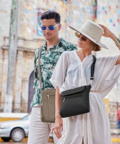 Travelon Anti-Theft Classic Mini Shoulder Bag, Black, One Size, 8.5 x 8.5 x 2 47 81x4VMaujhL