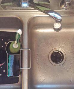 simplehuman Sink Caddy Sponge Holder, Brushed Stainless Steel Full-Size 34 81x4rQ36GbL