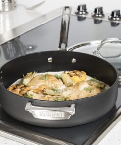 Viking Culinary Hard Anodized Nonstick Cookware Set, 10 Piece, Dishwasher, Oven Safe, Works on All Cooktops including Induction 23 81x5176ThmL