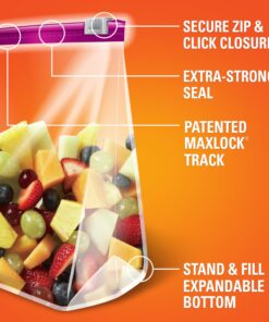 Hefty Slider Storage Bags, Gallon Size, 66 Count 16 81x5YETREL