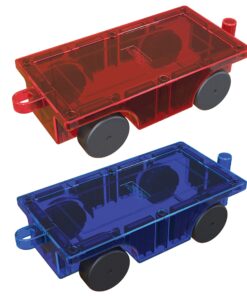 PicassoTiles 2 Piece Car Truck Construction Kit Toy Set Vehicle Educational Building Tile Magnetic Blocks Puzzle Magnets Toys with Re-Enforced Hitch and Long Bed for Girls Boys Toddler Ages 3+ PT20 35 81x66rvpHtL