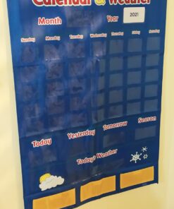 Learning Resources Calendar & Weather Pocket Chart - Classroom Calendar, Calendar and Weather Chart for Classroom, Teacher and Back to School Supplies 38 81x6LDby0L 2
