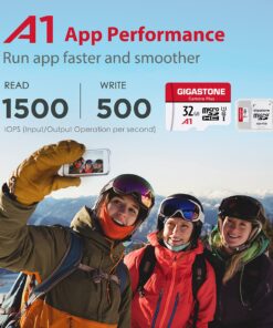 Gigastone Micro SD Card 32GB, Camera Plus, MicroSDHC Memory Card for Video Camera, Wyze Cam, Security Camera, Roku, Full HD Video Recording, UHS-I U1 A1 Class 10, up to 90MB/s, with Adapter Camera Plus 32GB 1-Pack 9 81x7ctoN0tS