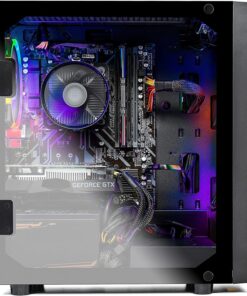SkyTech Blaze II Gaming Computer PC Desktop – Ryzen 5 2600 6-Core 3.4 GHz, NVIDIA GeForce GTX 1660 6G, 500G SSD, 8GB DDR4, RGB, AC WiFi, Windows 10 Home 64-bit 2600 | GTX 1660 28 81x7ocu2O9L