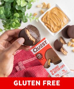 Quest Nutrition High Protein Low Carb, Gluten Free, Keto Friendly, Peanut Butter Cups, 12 Count (Pack of 1) (total- 17.76 Ounce) 29 81xA3FNiIyL