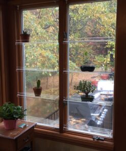 Beautiful Views Hanging Window Plant Shelves (4 Shelves) 4 Shelves 20"x6"x54" 40 81xA7LuriJL