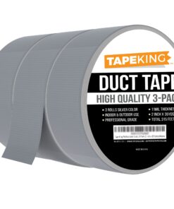 Tape King Silver Duct Tape,1.88 Inch x 35 Yards (3 Pack) - for Home Improvement Projects & Home Repairs 3-Pack 24 81xALfpRvL 2