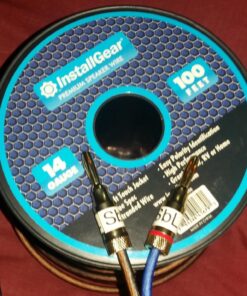 InstallGear 14 Gauge Speaker Wire 100 ft Cable, 14 AWG Speaker Wire Cable, True Spec Soft Touch Cables | Great use for Car Audio Speaker Wire, Stereos, Home Theater Speakers, Surround Sound 100 Feet 52 81xB3r9xvyL