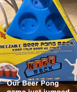 GoPong N-Ice Rack Freezable Beer Pong Rack Set, Includes 2-Racks, 3-Balls and Rules 10 81xCbzn29L