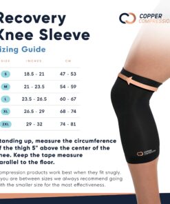 Copper Compression Knee Brace for Knee Pain - Copper Infused Knee Stabilizer Orthopedic Brace - Meniscus Tear, ACL, MCL, Arthritis, Joint Pain Relief, Running, Sports, Hiking. Fit for Men & Women. Original 2X-Large (Pack of 1) 10 81xCmKjwmfL 1