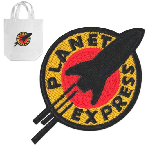 Futurama Backpack Patches for Girls - BURIUS Planet Express Shirt Patches Iron on or Sew on Patches for Clothing - Cotton Patches for Clothes Tactical Clothing Patch Applique Patches for Backpacks