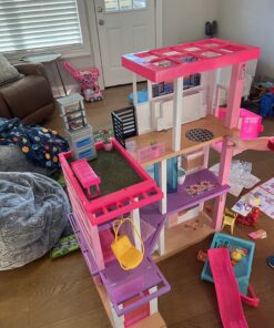 Barbie DreamHouse Dollhouse with 75+ Accessories and Wheelchair Accessible Elevator, 10 Play Areas, 3 Custom Light Settings & Music (Amazon Exclusive) 30 81xEHpYoDdL