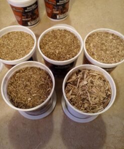 Camerons Natural Extra Fine BBQ Wood Chips - Apple, Cherry, Bourbon, Oak, Hickory, Maple, Pecan, Mesquite (8 Pints)- Sawdust Shavings for Smoking Guns, Smokers, Smoke Boxes - Barbecue Variety Gift Set 37 81xFJk3t8NL