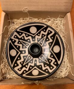 Luna Sundara Authentic Peru Pottery Palo Santo Stick Holder and Incense Holder Includes 5 Palo Santo Sticks Handmade Ceramic Smudge Bowl Sage Holder Palo Santo Holder (Black and White) Black and White 37 81xFWMYNSZL