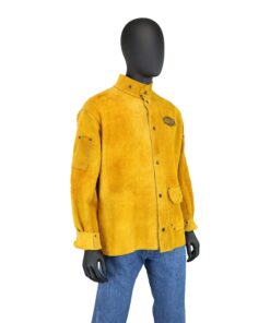 IRONCAT 7005 Heat Resistant Split Cowhide Leather Jacket - XXX-Large, Kevlar Thread Stitched Welding Jacket in Golden Yellow. Welding Gears 3X-Large 15 81xFlxnpxKL
