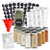 14 Pcs Talented Kitchen Spice Jars Set with 269 Spice Labels, Empty Square Spice Bottles Containers 4 oz with Pour/Sift Shaker Lid, Spice Organization, and Storage 17 81xGZbJP6EL