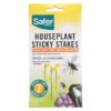 Safer Brand 5026 Houseplant Sticky Stake Insect Traps for Indoor Plants - Controls Fungus Gnats, Whiteflies, Midges, Thrips, Fruit Flies, and Black Flies - 1 Pack, 7 Traps 48 81xHrl iBpL