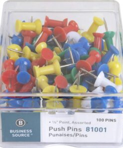 Business Source 1/2" Head Push Pins 17 81xIhN7IL