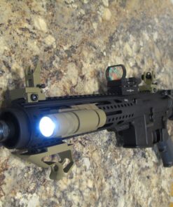 Monstrum 90 Lumens LED Flashlight with Rail Mount and Detachable Remote Pressure Switch Flat Dark Earth 27 81xIlZhpcvL