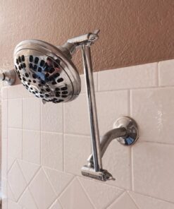 6 Function Adjustable Luxury Shower Head - High Pressure Boosting, Wall Mount, Bathroom Showerhead For Low Flow Showers, 2.5 GPM - Chrome 36 81xKQcM6YiL