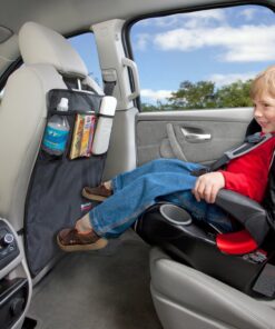 Alternative view of Britax Kick Mat Seat Protectors, 2-Pack | Water-Resistant + Machine Washable + Pocket Storage Organizer , Black