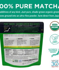 Jade Leaf Matcha Organic Green Tea Powder - Culinary Grade Premium Second Harvest - Authentic Japanese Origin (1.06 Ounce Pouch) 1.06 Ounce (Pack of 1) 25 81xKgryjB5S