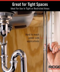 RIDGID 31175 Model 1017 Fold Over Basin Adjustable 10" To 17" Pipe Wrench, Silver, Made In The USA 3/8 - 1-1/4 19 81xLh4bunpL