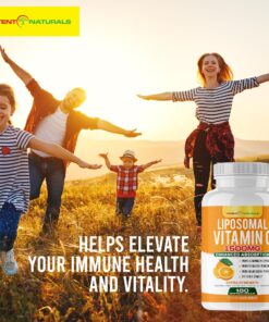 POTENT NATURALS Liposomal Vitamin C 1500mg, Vitamin C Supplement - High Absorption Ascorbic Acid - Immune-Support Supplement & Helps Collagen Production- 180 Capsules 1500 MG 24 81xMHz4JvDL