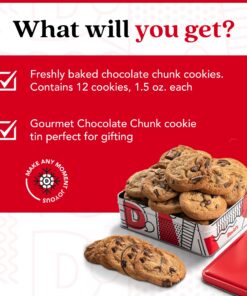 Alternative view of David's Cookies 1lb Chocolate Chunks Fresh Baked Cookies - Handmade and Gourmet Cookies - Delectable and Made with Premium Ingredients - All Natural and No Added Preservatives Cookie Gift Basket - Great Gift For All Occasions