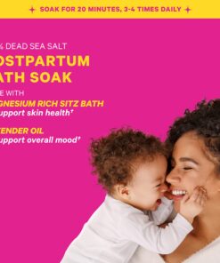 Pink Stork Postpartum Sitz Bath Soak: Dead Sea Salt for Perineal Care & Cleansing, Postpartum Recovery, Labor & Delivery Essentials, Postpartum Essentials, Women-Owned, Lavender Scented, 16 oz 10 81xMyxgngAL
