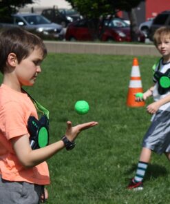 Diggin Slimeball Dodgetag Game Set. Slime Dodge-Balls & Target Tag Vests For Kids,Green 12 81xN4cbBrbL