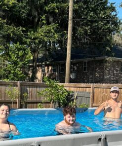 INTEX 26355EH Ultra XTR Deluxe Rectangular Above Ground Swimming Pool Set: 18ft x 9ft x 52in – Includes 1500 GPH Sand Filter Pump – SuperTough Puncture & Rust Resistant – Easy to Assemble with Sand Filter Pump 52 81xN6xLqVzL 1