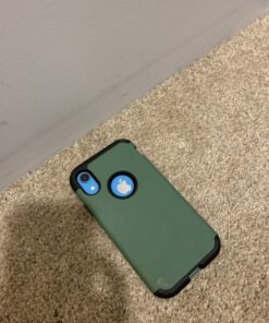 BENTOBEN iPhone XR Cases, iPhone XR Phone Case, 3 in 1 Heavy Duty Rugged Hybrid Solid Hard PC Cover Soft Silicone Bumper Impact Resistant Shockproof Protective Case for iPhone XR 6.1", Dark Green 18 81xOCkVgwUL