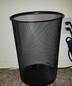 Rolodex Mesh Round Wastebasket, 11-1/2 Diameter x 14-1/4 H, Black (22351) 14 81xQObpc9FL