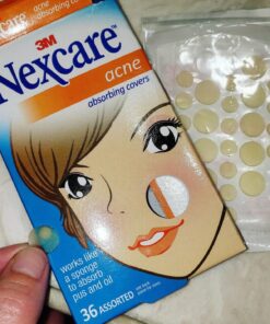 Nexcare Acne Cover, Skin Cover Absorbs Pus and Oil From Clogged Pores, Suitable Skincare for Most Skin Types - 36 Acne Covers 36 Count (Pack of 1) 47 81xQff0a5L