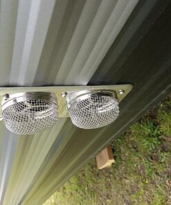 Camco Flying Insect Screen | Features a Heavy-Duty Stainless Steel Mesh Cover and Fits Most Duo-therm and Suburban Furnace Vents (42141) 2 Count (Pack of 1) 2 Count (Pack of 1) FUR200 54 81xQn25tSL