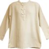 Yak & Yeti Mens Tunic Muslin Cotton Cream Colored 3-button Loop Closure, Mandarin Collar X-Large 2 81xRfxFOa6L