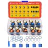 Potentiometer Kit 46 pcs B1K–B1M Ohm Linear Rotary Taper Potentiometer with WH148 Knobs, Multi-Turn Trimmer 3296 (1K-100K), Mini Screwdriver, Washers and Nuts, Potentiometer Kit from Plusivo 8 81xRn yaIgL