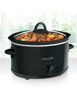 Alternative view of Crock-Pot 4-Quart Manual Slow Cooker, Black