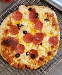 OUII Pizza Peel Aluminum Metal Pizza Paddle - 12 x 14 inch. Pizza Cutter Rocker 14'' Blade Pizza Spatula for Pizza Stone, Pizza Oven Accessories. Pastry, Dough, Bread Peel and Rocker Knife Pizza Tools 12" X 14" NON-PERFORATED 37 81xTVewFcmL