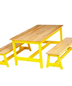 Amazon Basics Indoor Kids Table and Bench Set, Natural 27 81xU8bFo9tL