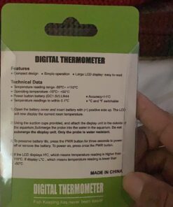 ZACRO 2 Pack Digital Aquarium Thermometer, Fish Tank Thermometer, Water Thermometer with Large LCD Display,Reptile Thermometer for Fish Tank Water Terrarium 33 81xVn5QSthL