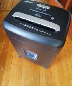Amazon Basics 12 Sheet (new model) Micro Cut Paper and Credit Card CD Shredder With 6 Gallon Bin, Black 12 Sheet (new model) 51 81xW6lVth1L