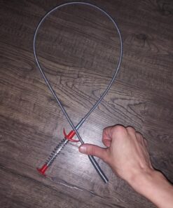 36" Snake Drain Clog Remover - Used as Hair Clog Remover for Sink, Shower, and Bathtub - Dryer Vent Cleaner, and as a Flexible Grabber Tool for Hard to Reach Places - By RAM-PRO 36 Inch 1 Pack 35 81xWuoXBlkL